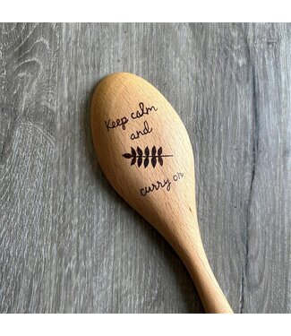 Leotto Designs (C) Keep Calm & Carry On Wooden Spoon