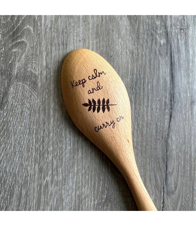 Keep Calm & Carry On Wooden Spoon