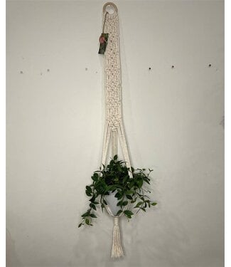 Woven Art Studios (C) Long Neutral Plant Hanger