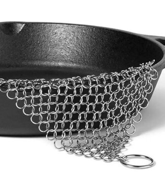 Fox Run Brands Outset Chain Mail Cast Iron Cleaner and Scrubber