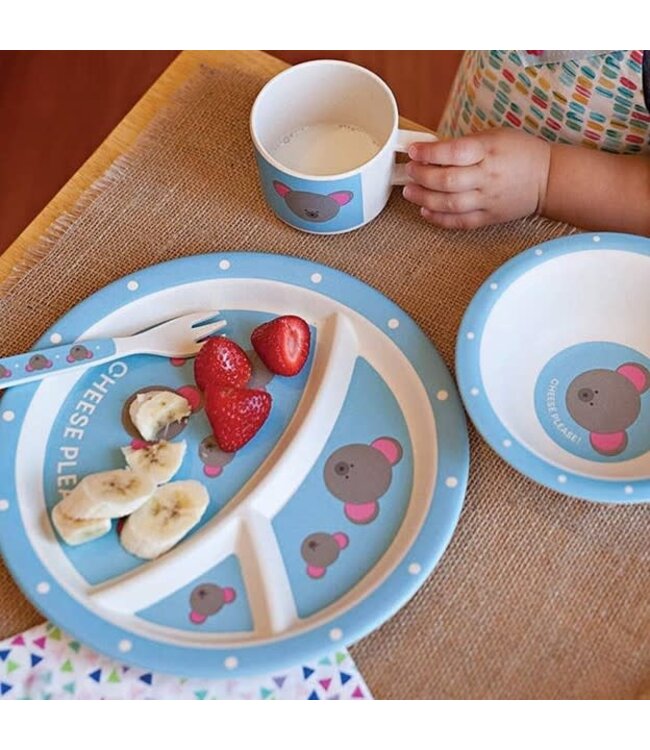 Red Rover 20020 Dinner Set, Mouse Design, 5 Piece