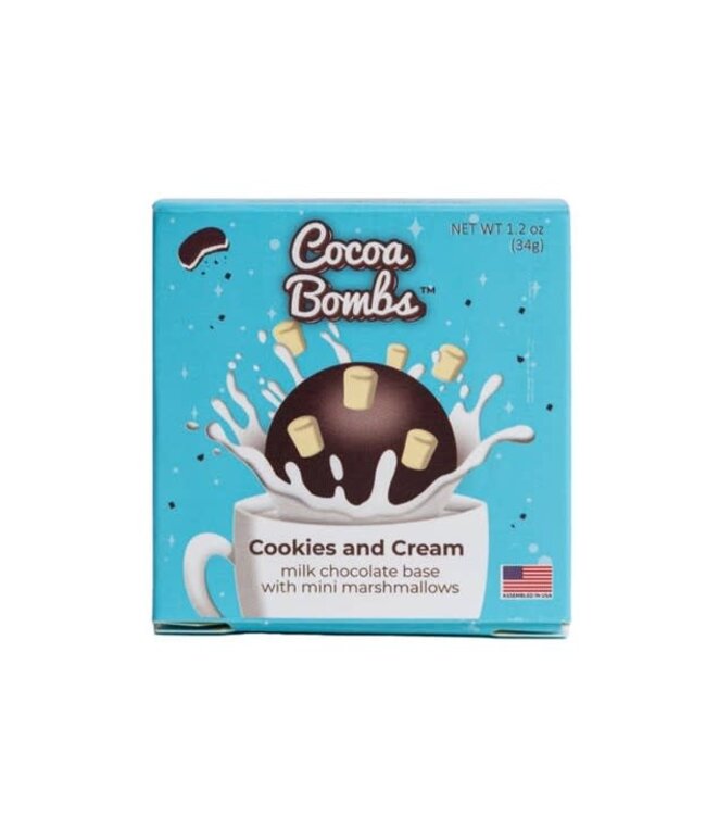Cookies and Cream Cocoa Bombs- 1 pack