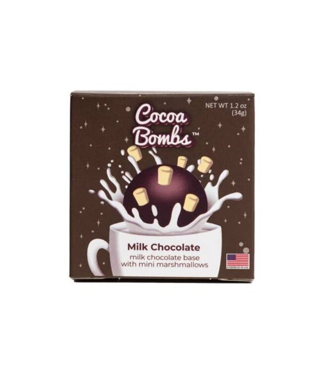 Milk Chocolate Cocoa Bombs- 1 pack