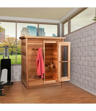 Indoor Cabin Sauna - Knotty Red Cedar W/6KW heater