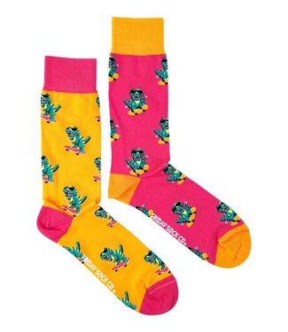 Friday Sock Co. Men's Dinos on Skateboards Socks