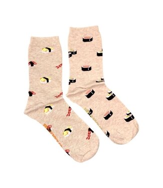 Friday Sock Co. Women's Beige Sushi Socks