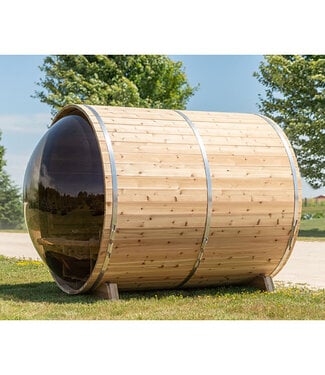 Leisurecraft Panoramic Barrel Sauna - Electric