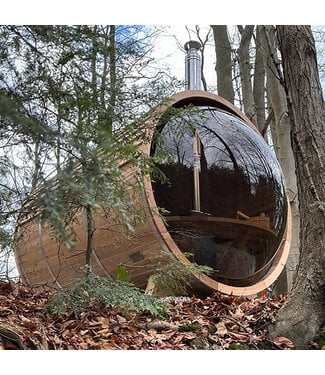Leisurecraft Leisurecraft Panoramic Barrel Sauna - Wood Burning