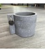 Livingstone Keystone Cement Pot 13.5x11x10cm