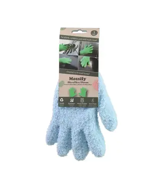 Mossify 2 Microfiber Gloves - Leaf-Shining Gloves Blue