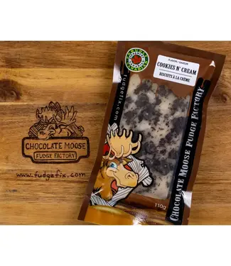 Chocolate Moose Fudge Factory Fudge - Cookies & Creme 110g