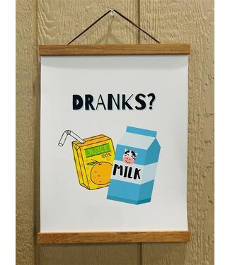 Buffalovely Dranks? Matte Poster with Poster Hanger
