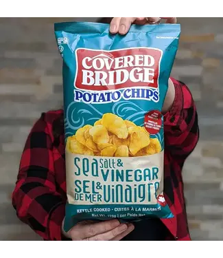Covered Bridge Sea Salt & Vinegar Chips 170g