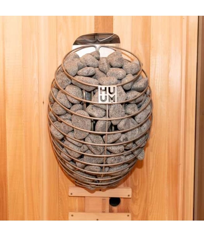 Huum Drop Electric Heater with Sauna Stones and Safety Railing