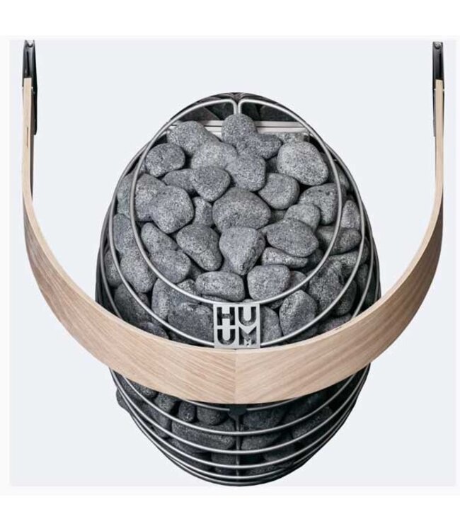 Huum Drop Electric Heater with Sauna Stones and Safety Railing