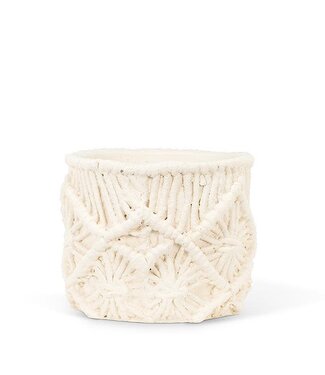 Abbott Collection Md Macrame Style Planter - 5"