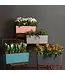 LECHUZA BALCONERA Color Poly Resin Window Box | Color 50 Light Grey