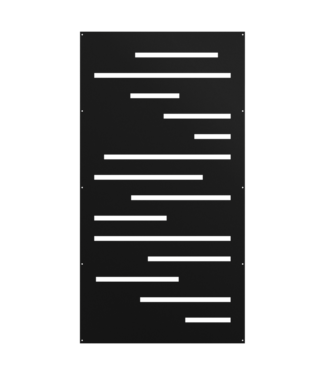 Sunbelly Privacy Screen Sunbelly Standard Privacy Screen | Blurred Lines Black 38"x68"