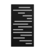 Sunbelly Standard Privacy Screen | Blurred Lines Black 38"x68"