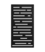 Sunbelly Standard Privacy Screen | Blurrier Lines Black 38"x68"