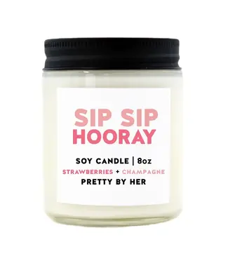 Pretty By Her Sip Sip Hooray Spring Candle