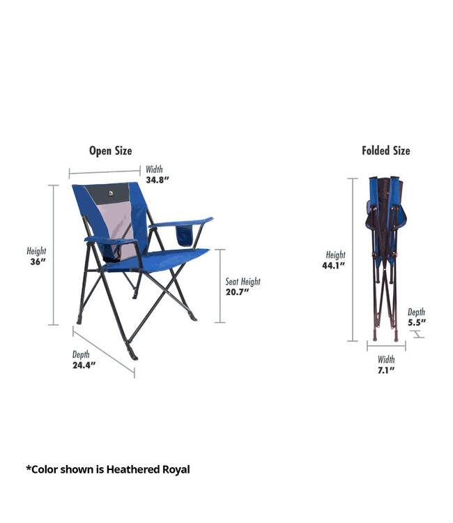 GCI Outdoor Comfort Pro Chair™ Heathered Pewter