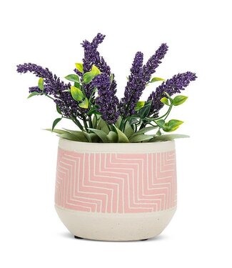 Abbott Collection Small Etched Planter Pink