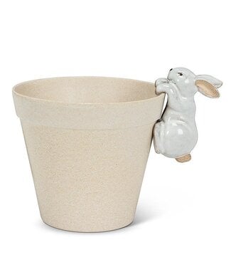 Abbott Collection Climbing Bunny Pot Hanger