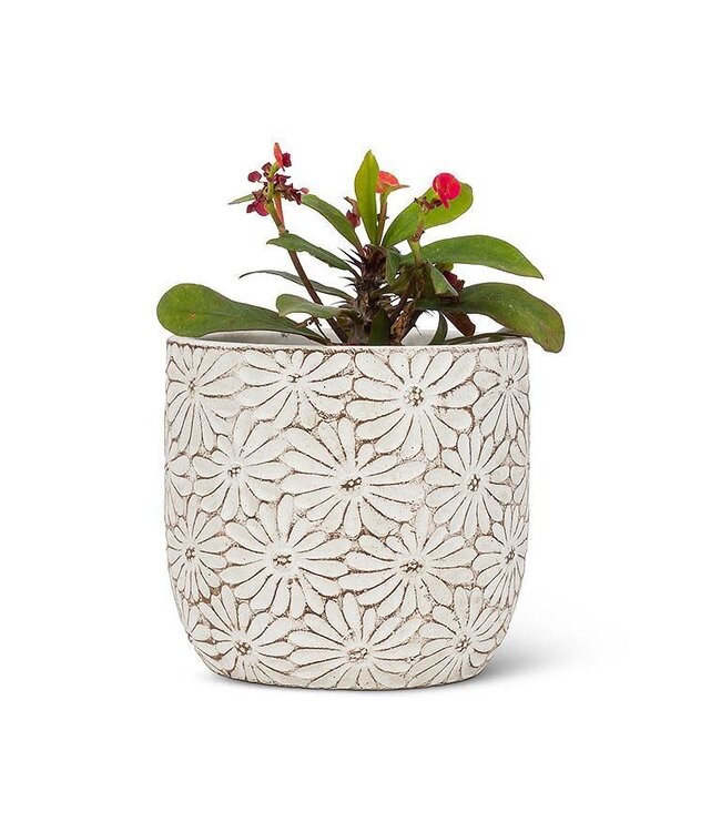 Small Round Daisy Planter