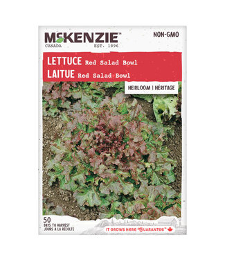 Mckenzie Mckenzie Lettuce Red Salad Bowl Seed Packet