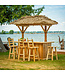 Leisurecraft Tropical Paradise Tiki Bar w/Synthetic Thatch Roof