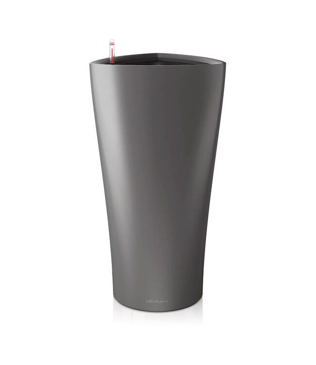 LECHUZA Delta Premium Color 30 - Charcoal Metallic