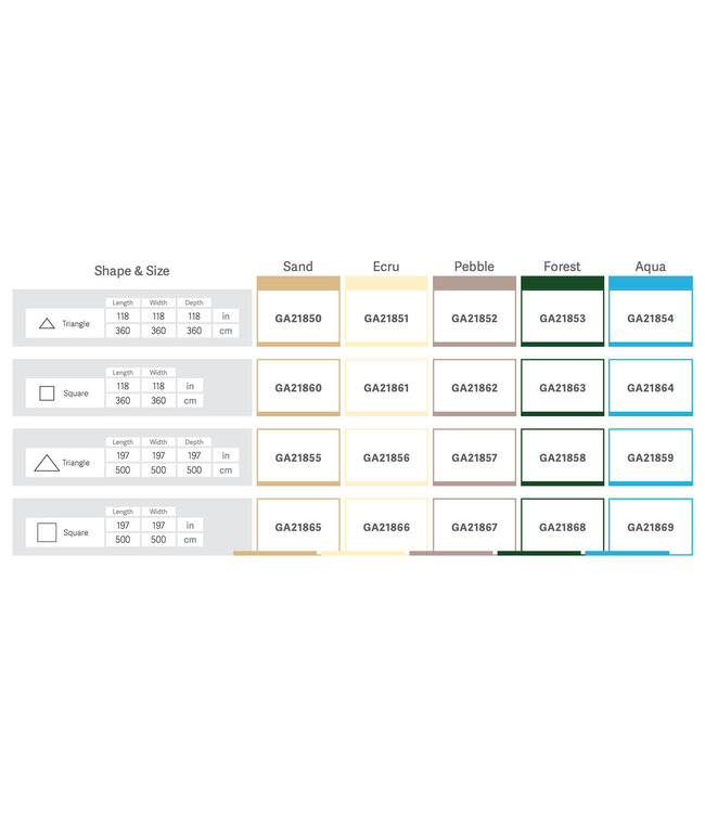 Shade Sail - Triangle