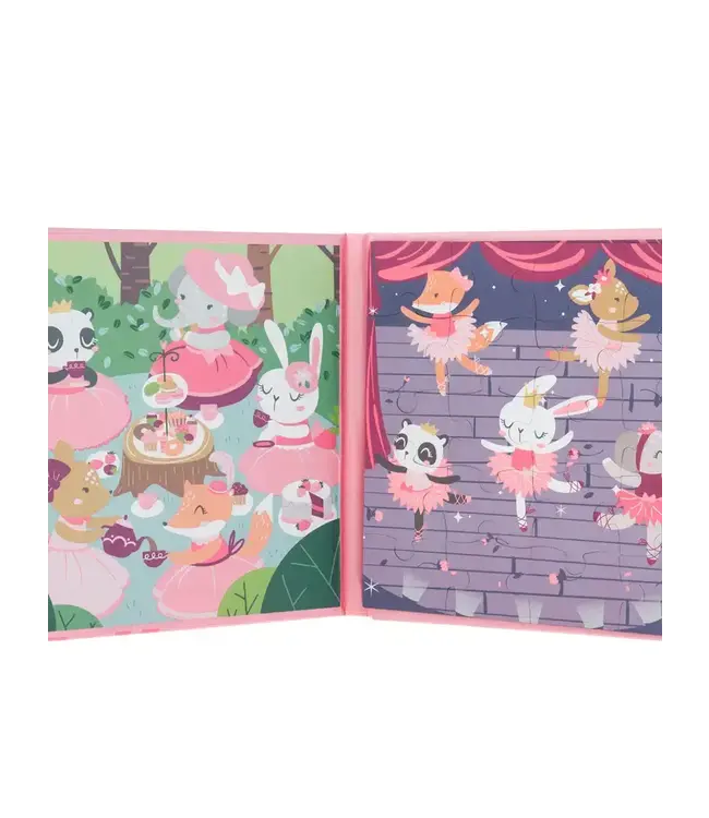 4 in 1 Magnetic Puzzle Book | Pink