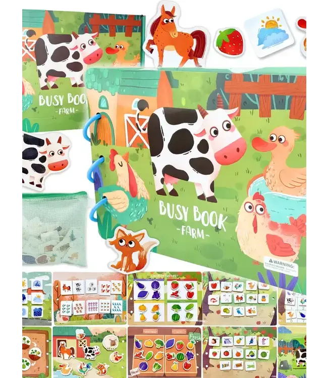 Farm Busy Book For Toddlers