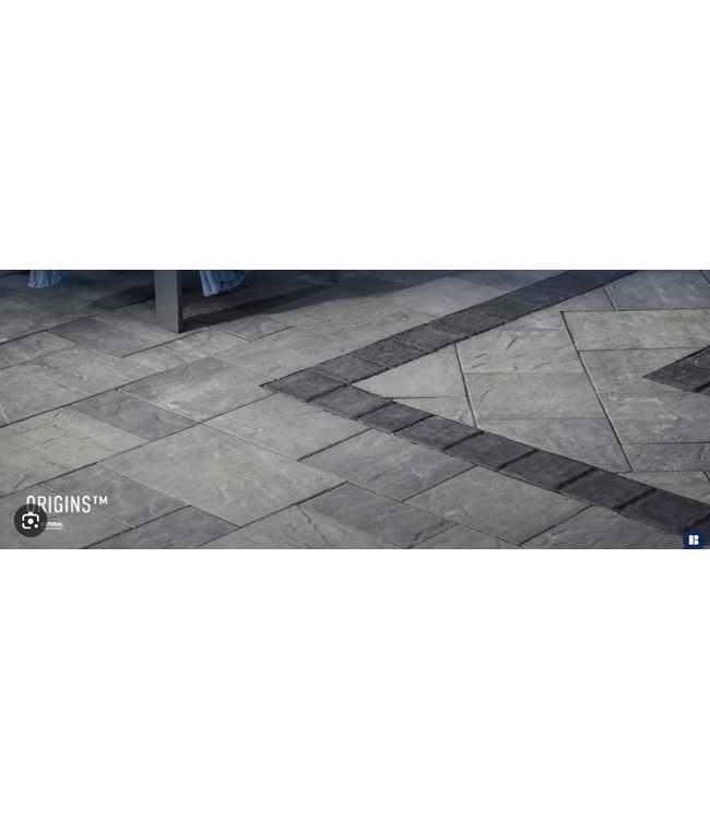 Belgard Origins 12 3-Piece Modular Paver (Slate Textured Finish) (Price per Pallet Layer - 12 SqFt)