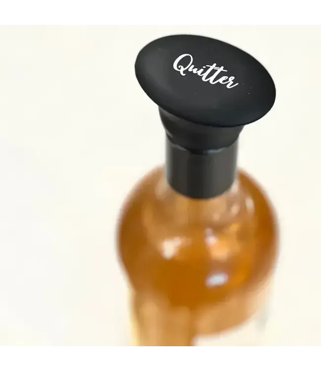 Quitter Silicone Wine Stopper- Black