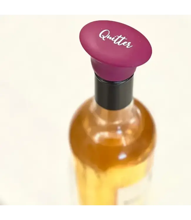 Quitter Silicone Wine Stopper-Violet