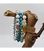 Natural Turquoise & Amazonite Bracelet Set