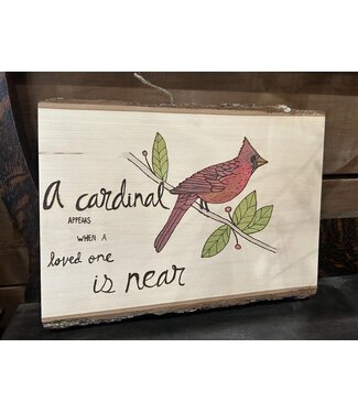 Burn It Down Woodworks (c) Wood Burned Cardinal Art
