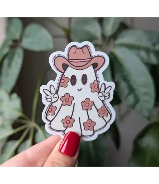 Cowboy Ghost Vinyl Sticker