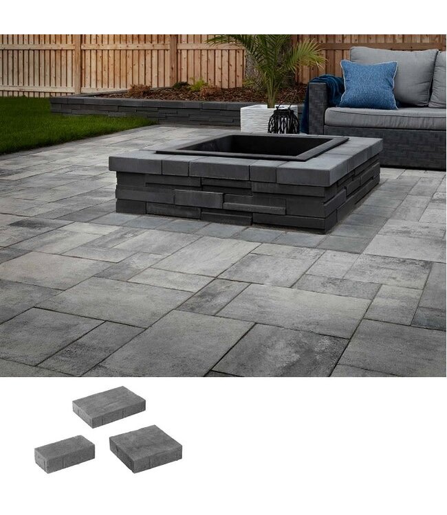 Belgard River Rock 3-Piece (Textured) Modular System (Price per Pallet Layer - 12.7 SqFt)