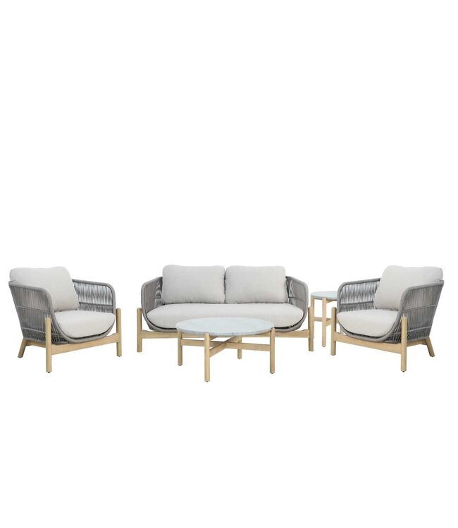 LUCIANA 4PC Acacia Conversation Set