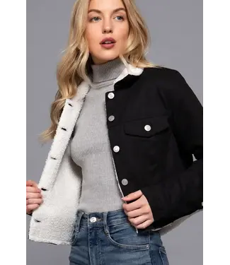 Active Basic | Active USA Sherpa-Lined Twill Jacket