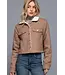 Sherpa-Lined Twill Jacket