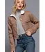 Sherpa-Lined Twill Jacket