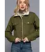 Sherpa-Lined Twill Jacket