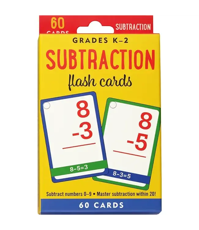 Subtraction Flash Cards