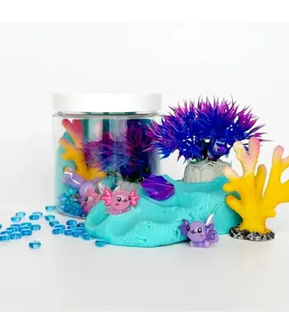 Earth Grown KidDough Axolotl (Blue Hawaiian) Mini Dough-To-Go