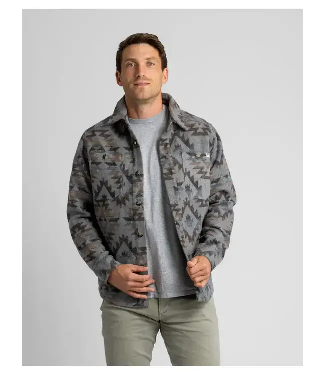 Men's Shay Faux Wool Button Down Jacket